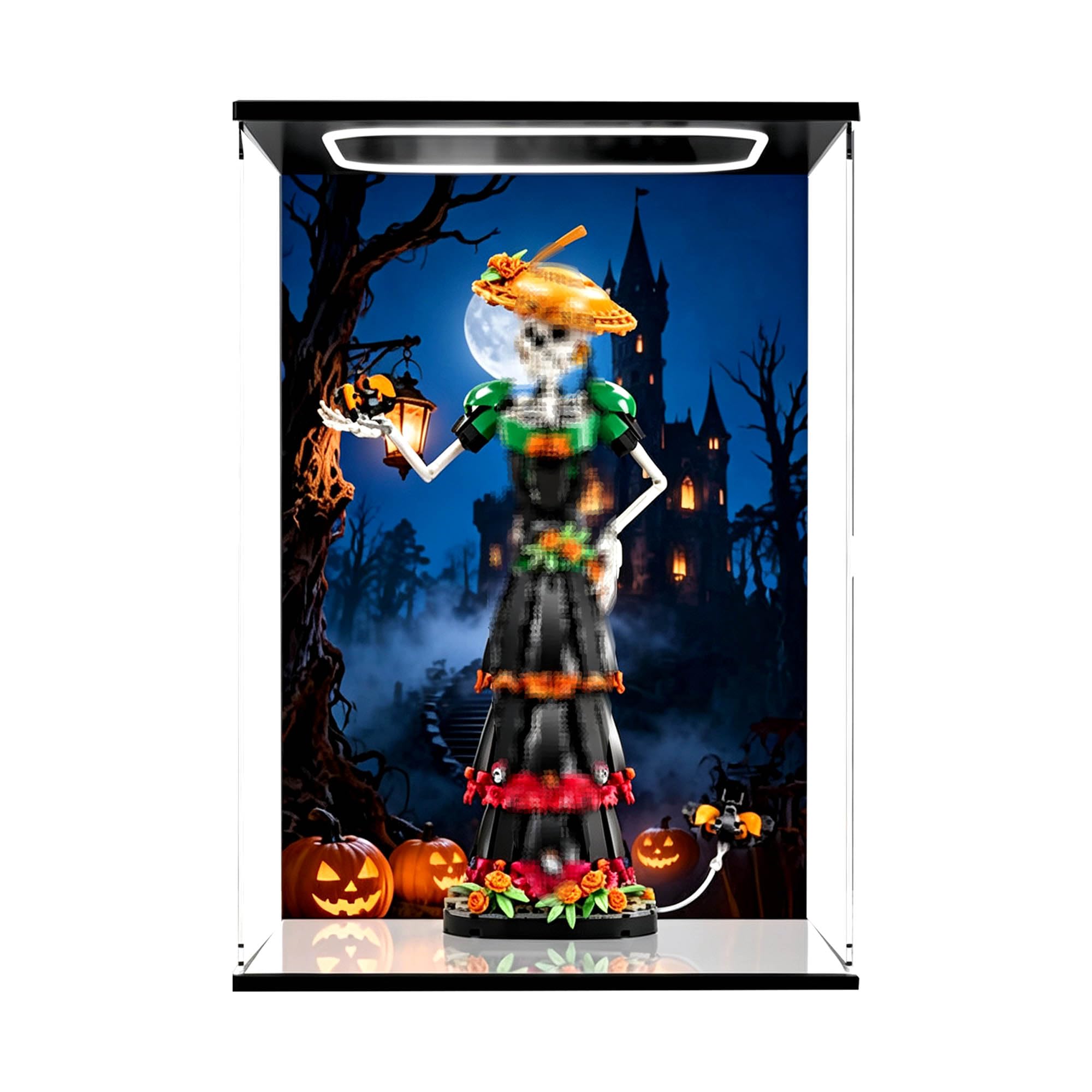 Vetrina compatibile con Le-go 21372 Skeleton Sets (Lightbox 1)