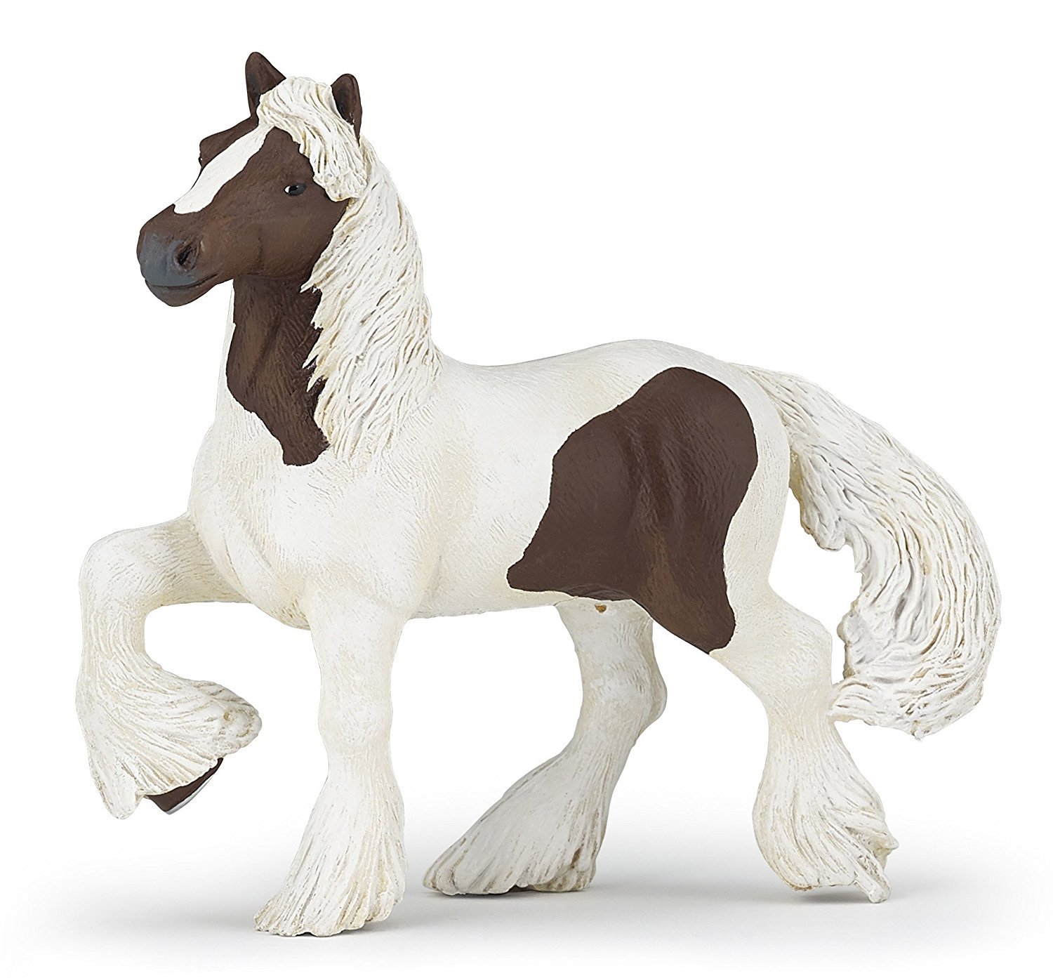Papo Irish Cob jouet figurine équestre marron et blanc miniature de collection