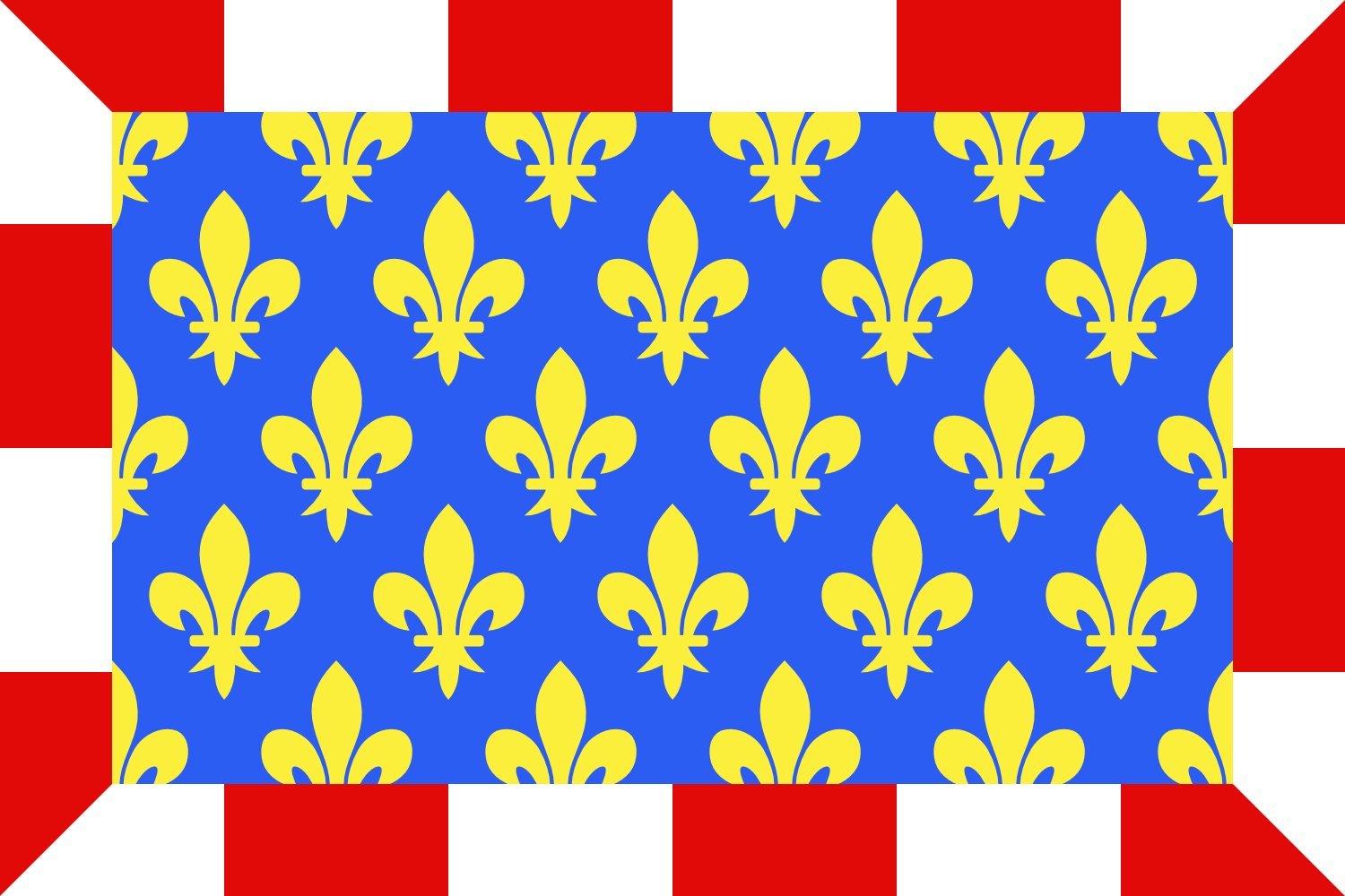 Drapeau XL Indre-et-Loire pavillon paysage extérieur 37 Touraine grand mât