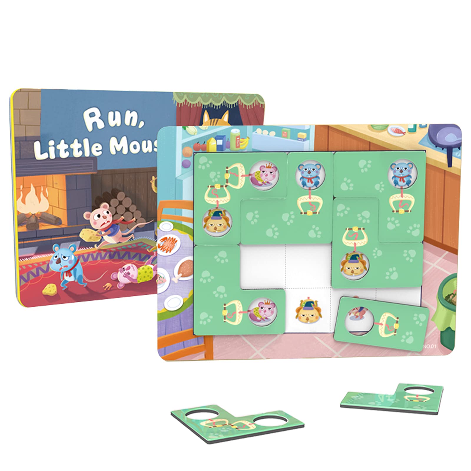 NOOLY Magnetische Puzzles Für Kinder Ab 5 Jahren – Lernspielzeug Mit Magnettafel, Für Formen & Gesichter (Stufe 5)