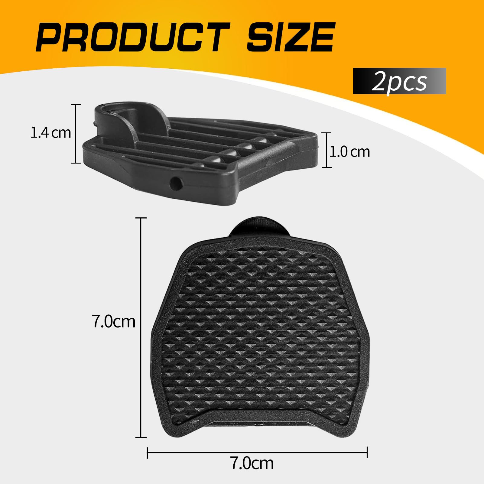Placa de Pedal Compatible con Shimano SPD-SL sin Clip, Adaptador Universal para Convertir Pedales Automáticos en Pedales Planos, Ligero y Antideslizante, Instalación Rápida y Fácil