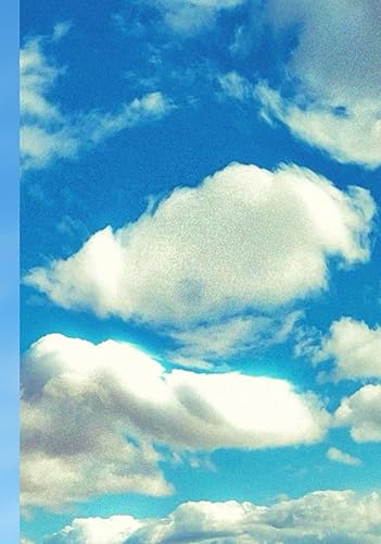 SKY Hardcover Notebook from Noonies Earth Series Collection, 225 lined pages, (7 x 10) for Journal or Creative Writing