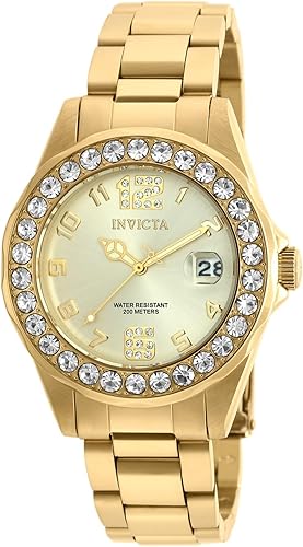 Invicta Reloj de cuarzo dorado con pantalla analógica Pro Diver 21397 para mujer Oro 21397