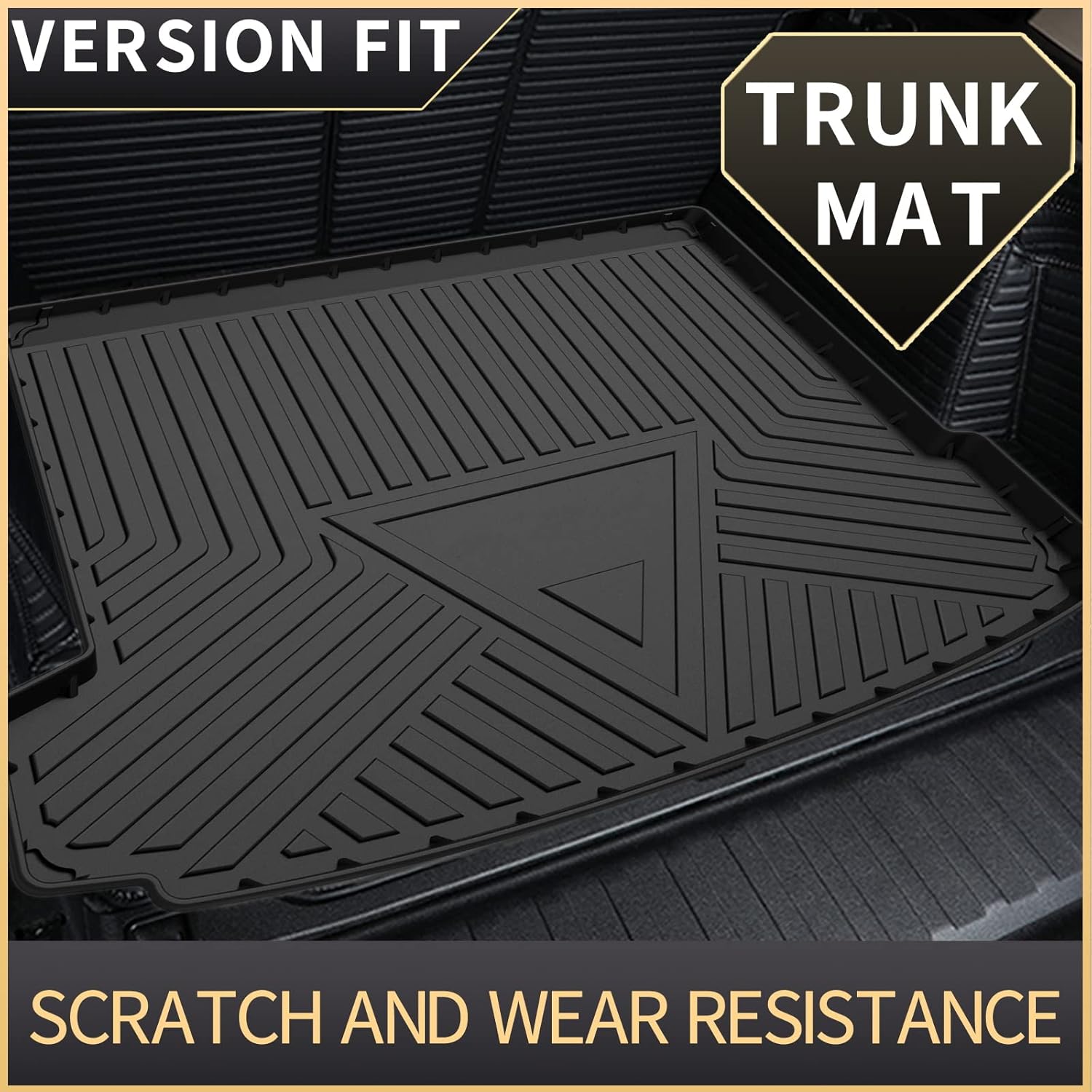 Elsetyler Cargo Liner for 2019 X6 - Black TPO All Weather Heavy Duty Waterproof Rear Cargo Tray Trunk Floor Mat Protector Compatible with 2009-2019 BMW X6 E71 - Image 2