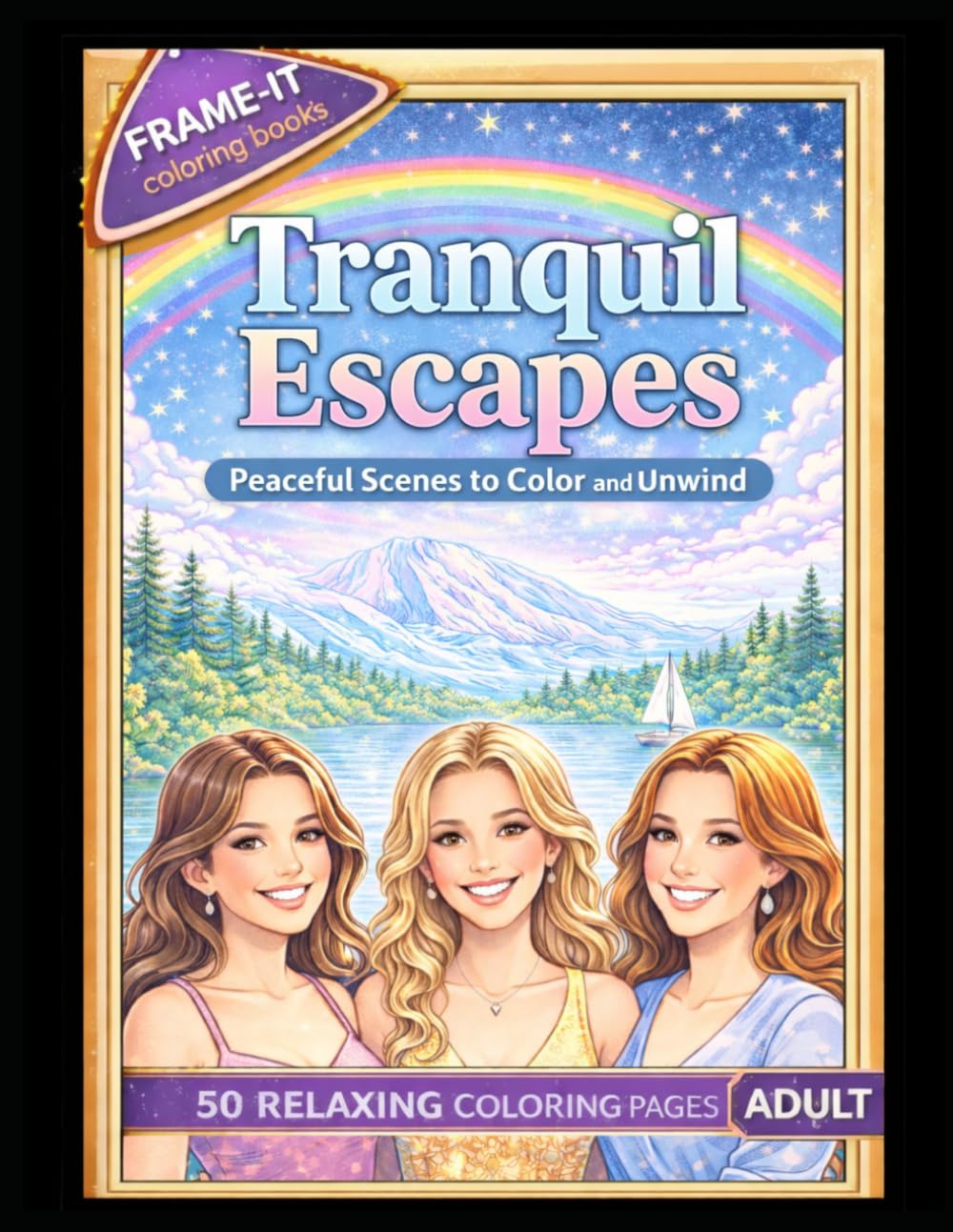 Tranquil Escapes: Beautiful Coloring Pages to Relax and Enjoy (Frame-It Coloring Books Adult Collection)