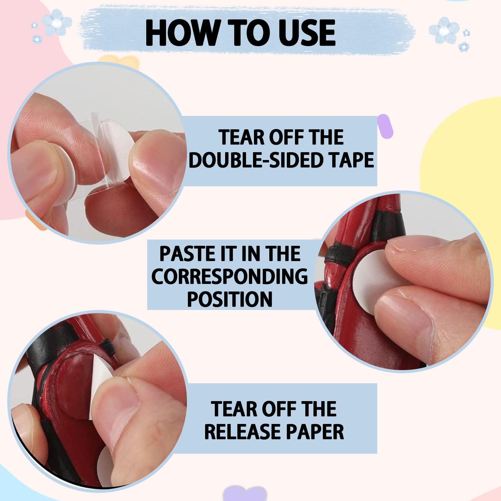 3 Pezzi Decorazioni Deadpool Per Auto - Action Figure, Cake Toppers, Per Cruscotto, Casa O Ufficio - Foto 2