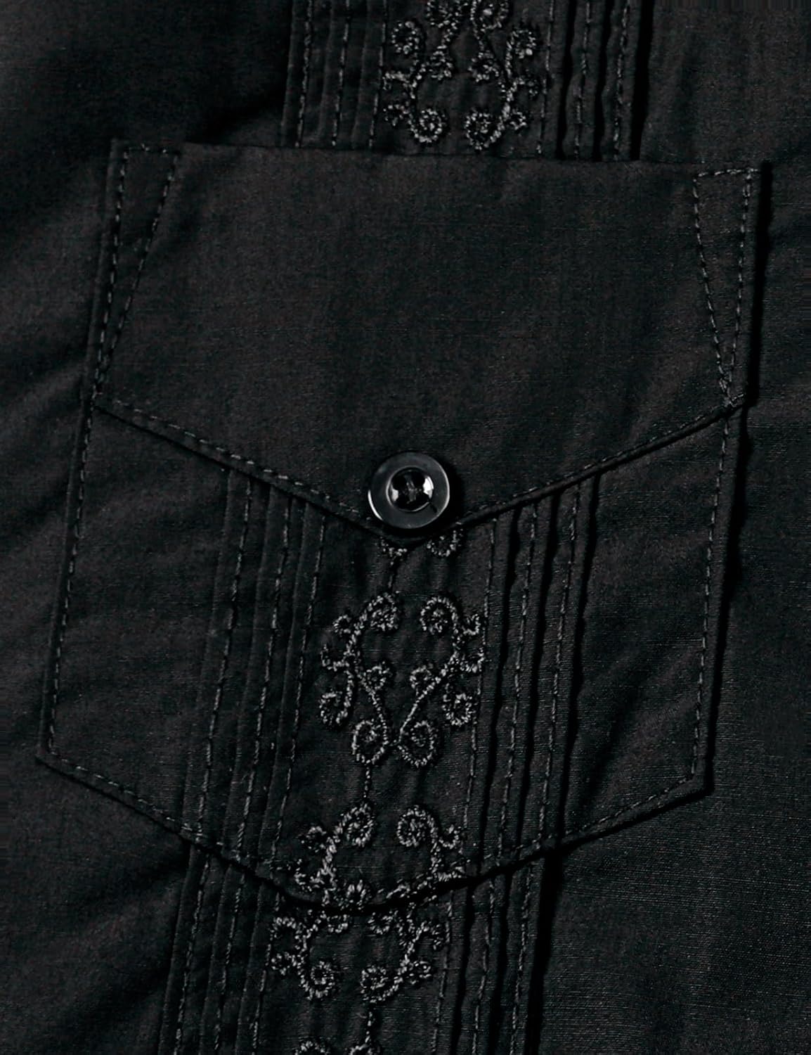 COSLAND Boy's Guayabera Shirts Short Sleeve Button Down Shirt, XS-L - Image 6