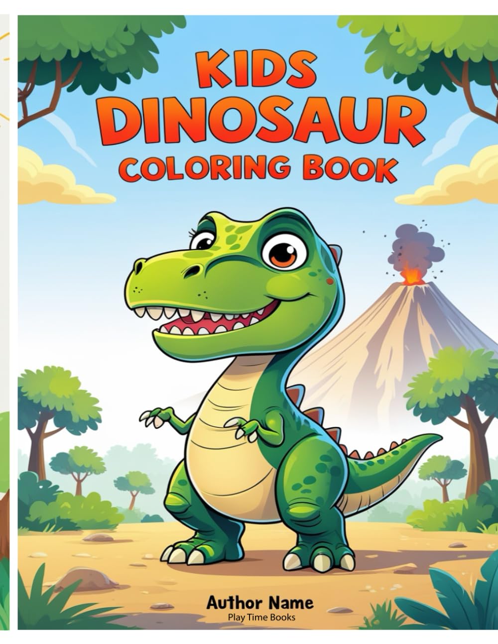 Kids Dinosaur Coloring Book: 40 pages to bring to life with color