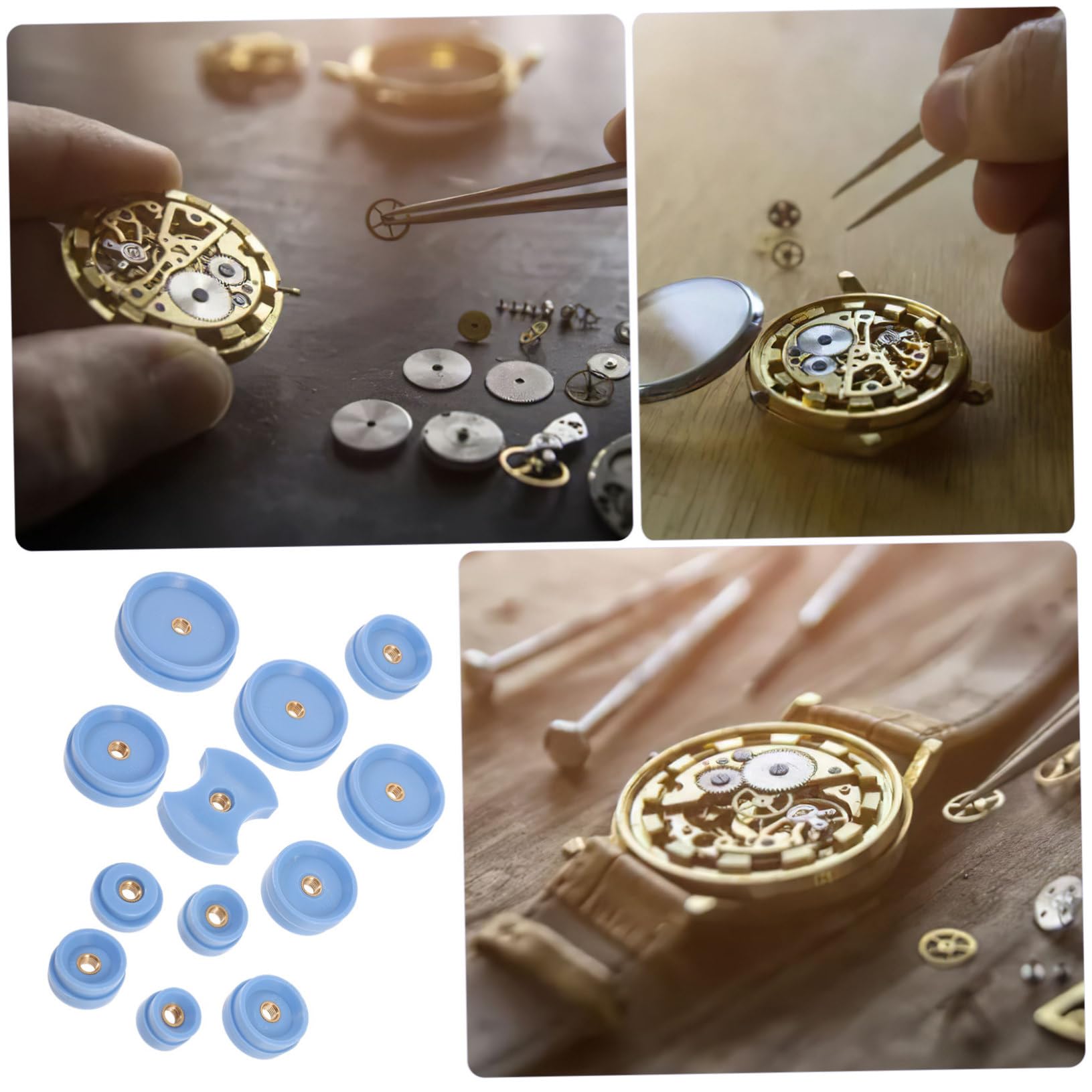 Kit de Herramientas de Reparación de Relojes de 409 Piezas Abridor de Relojes Versátil Juego de Destornilladores para Quitar para Relojeros
