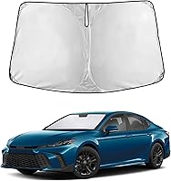 Vista 177 de EcoNour Parasol para parabrisas de camiones con bolsillo de almacenamiento Parasol reflectante de material 240T para protección contra rayos UV