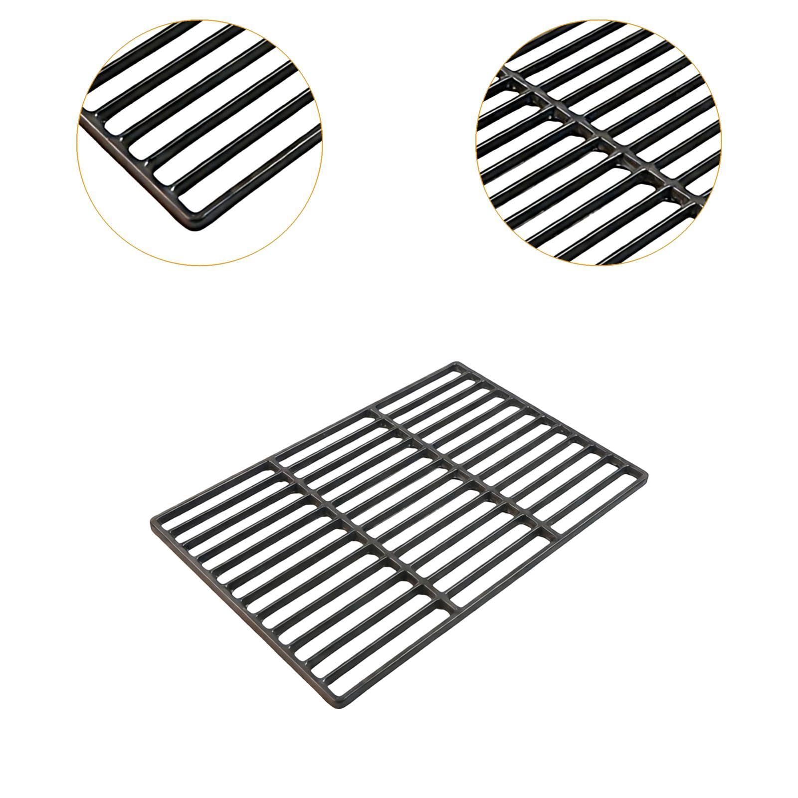 Parrilla para Horno de Hierro Fundido Rejilla de Asado Malla de Barbacoa y Rejilla Enfriadora Fácil de Transportar y Usar Adecuada para Picnic Cocina, 41 Cm X 27 Cm