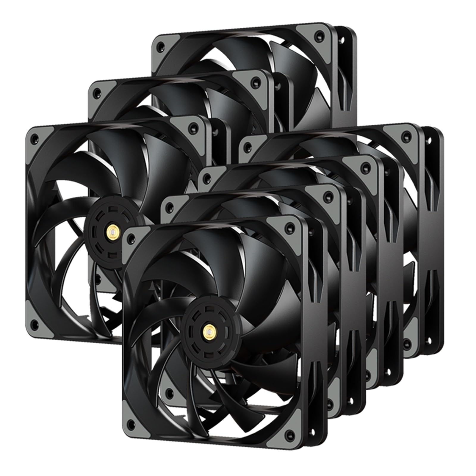 Ventilateur boîtier PC 12V 4 broches PWM DY-12025 noir par 7