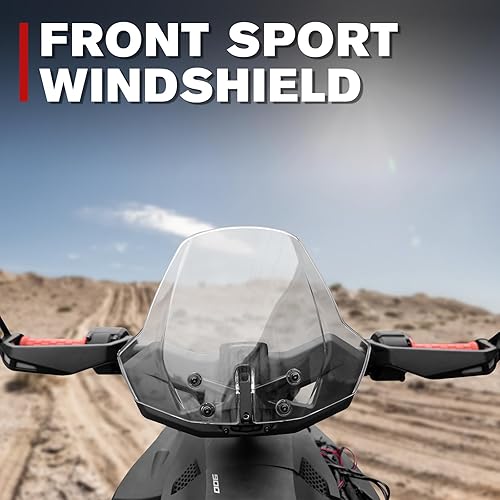 Miniatura 5 de A & UTV PRO Parabrisas ajustable de 3 pulgadas y paramanos de aluminio para Can Am Ryker 900 600 Sport & Rally Edition, deflector de viento