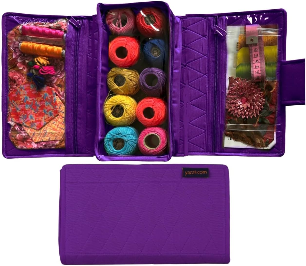 Craft Folding Kit - Portable Soft Storage - Crafts, Sewing, & Quilting Organizer Aqua