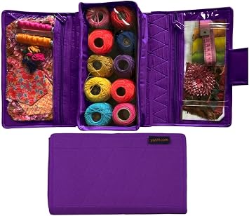 Craft Folding Kit - Portable Soft Storage - Crafts, Sewing, Quilting Organizer Purple