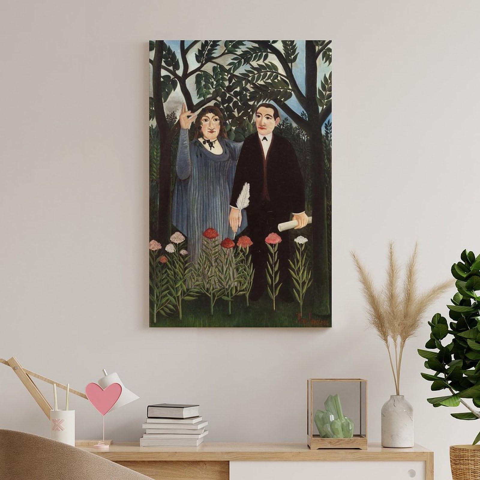 Amazon.co.jp: Henri Rousseauアンリ・ルソー《詩人に霊感を与える