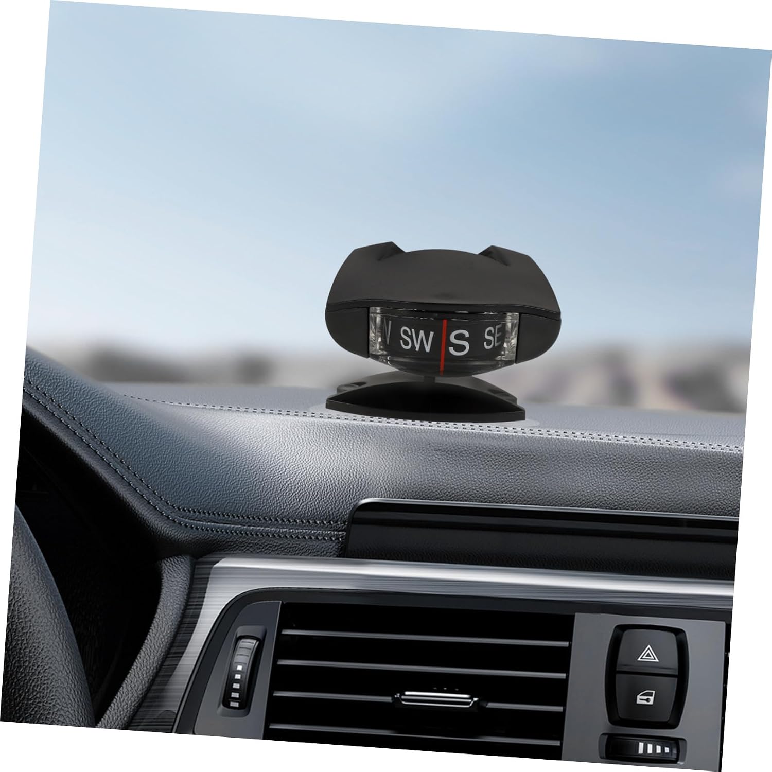 Adjustable Auto Dashboard Compass Ball with Suction Mount for Cars Motorcycles Use Accurate Direction Navigation Instrument for Safer Driving and Road Trips