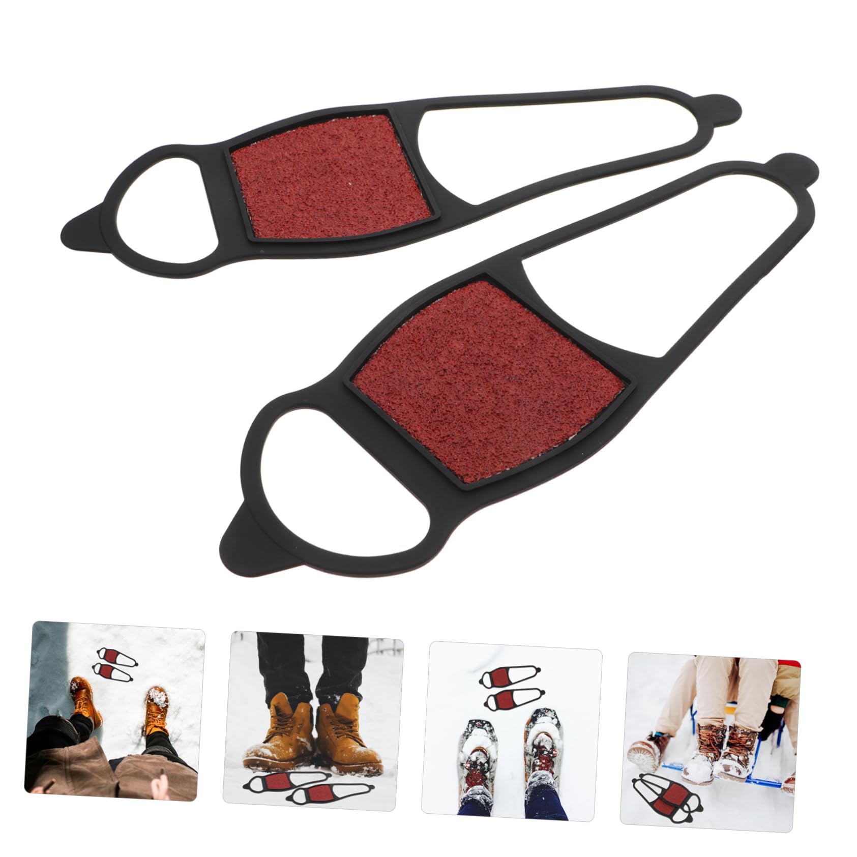Eisstollen Schneeschuh Schuhspikes Schuhkrallen Klampen Schnee Spikes Steigeisen Eiskrallen Anti Rutsch zum Joggen