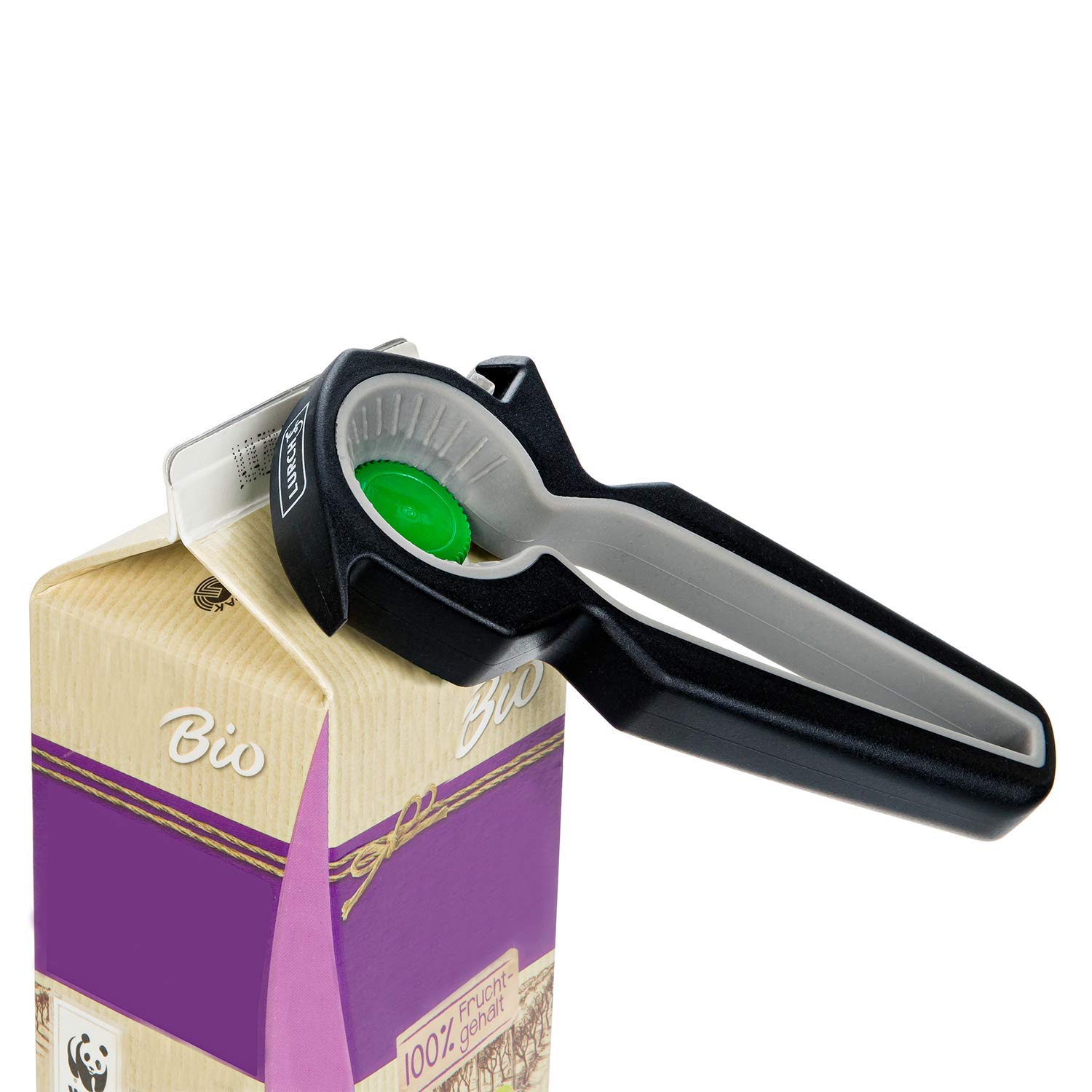 Lurch 240330 - Abridor multiusos para tapas de rosca y vasos de vacío (4 funciones, plástico)