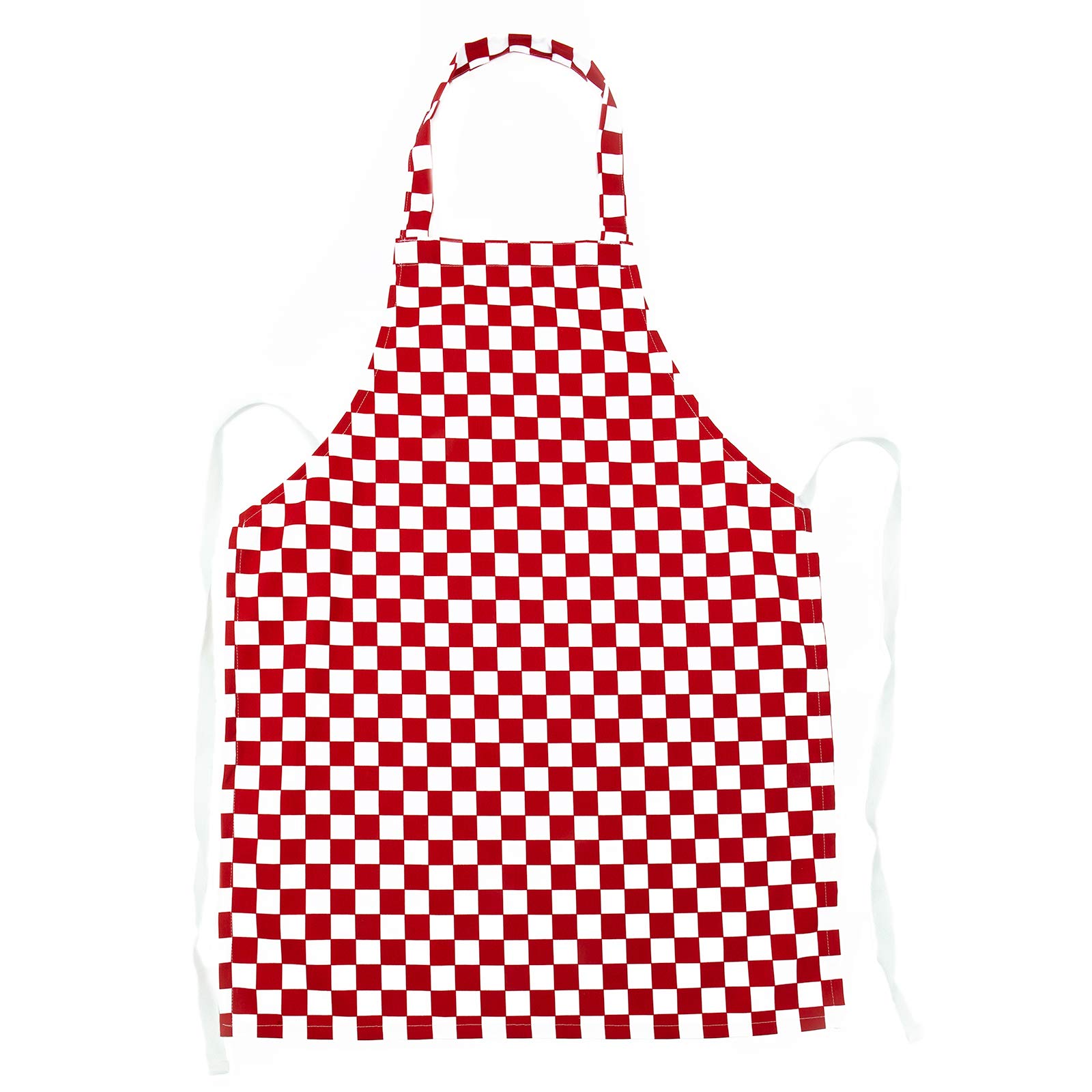 Children’s apron – for cooking and baking (Red Check 3-5 Years 43cm x 33cm)