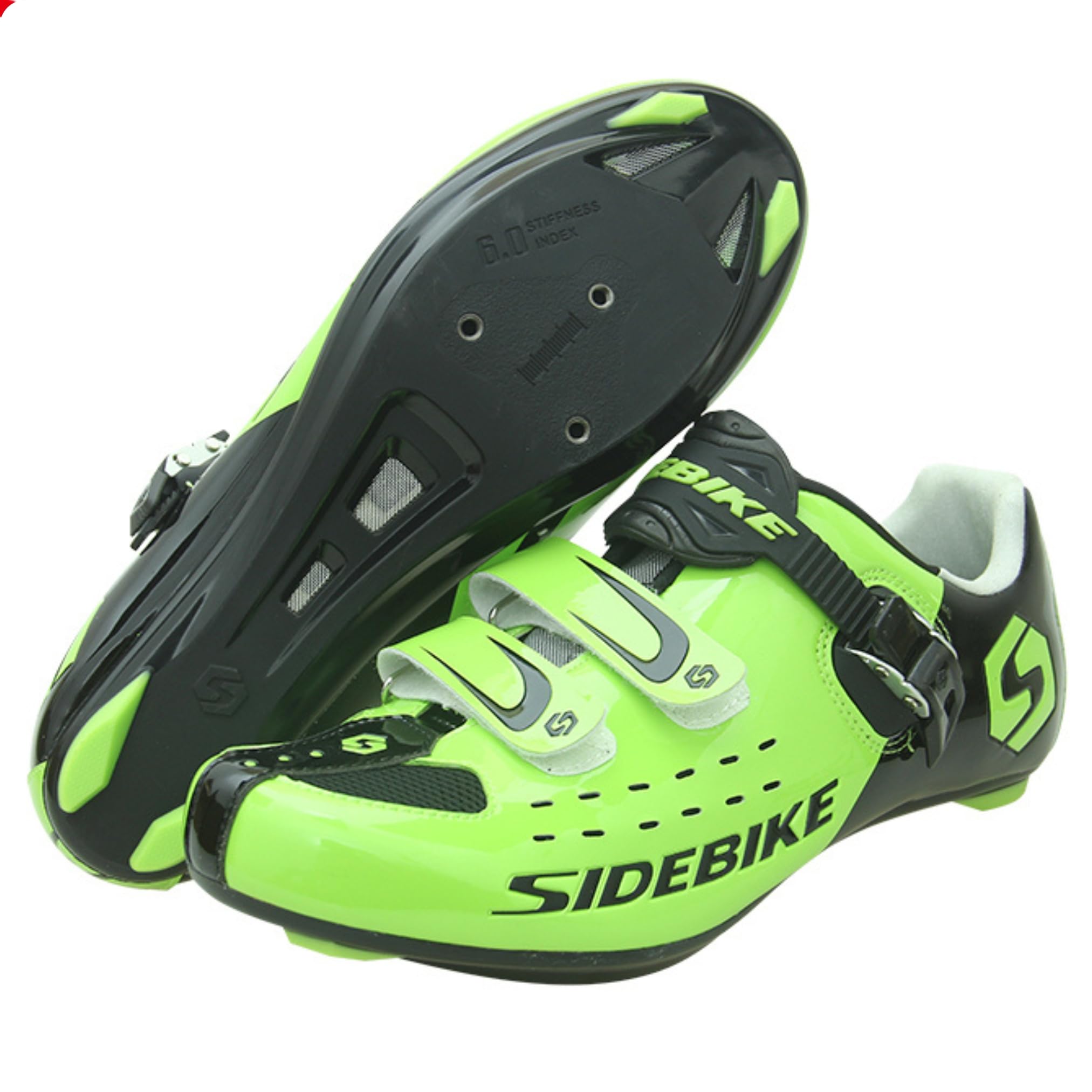 Scarpe Ciclismo Professionali per Bici da Strada e Spinning, Traspiranti, Antiscivolo, Compatibili con Pedali Tipo Delta