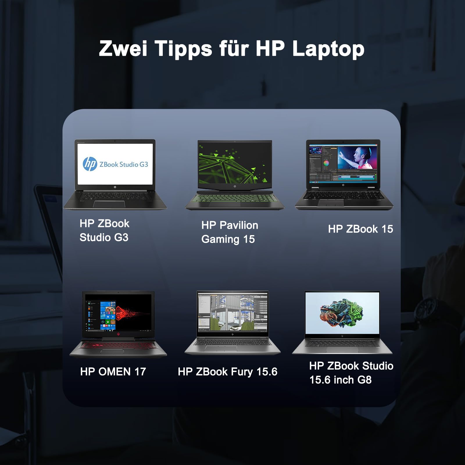 200W Caricatore Alimentatore per HP Omen Pavilion Gaming 15 16 17 15t Victus 15 16 ZBook 15 17 G3 G4 G5 ZBook Fury Create Studio Envy 15 2020 TPN-DA10 L00818-850 ADP-200HB B TPN-LA21 Caricabatterie