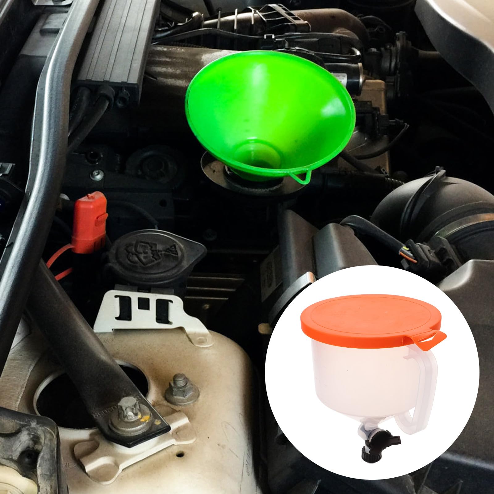 Auslaufsicheres Kühlmittel Einfülltrichter aus Kunststoff 15 Stück für Sauberes Arbeiten bei Kühlmittelhandhabung im Auto