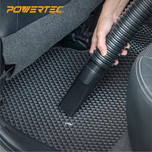 Miniatura 7 de POWERTEC 70208V - Kit de manguera flexible para recolección de polvo de 2-14 pulgadas, color negro