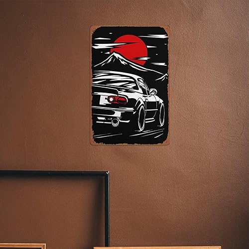 Miniatura 6 de Mazda MX5 Miata - Cartel de metal para pared, divertido letrero de hojalata vintage, cartel de pared para cafetería, bar, restaurante, supermercado,