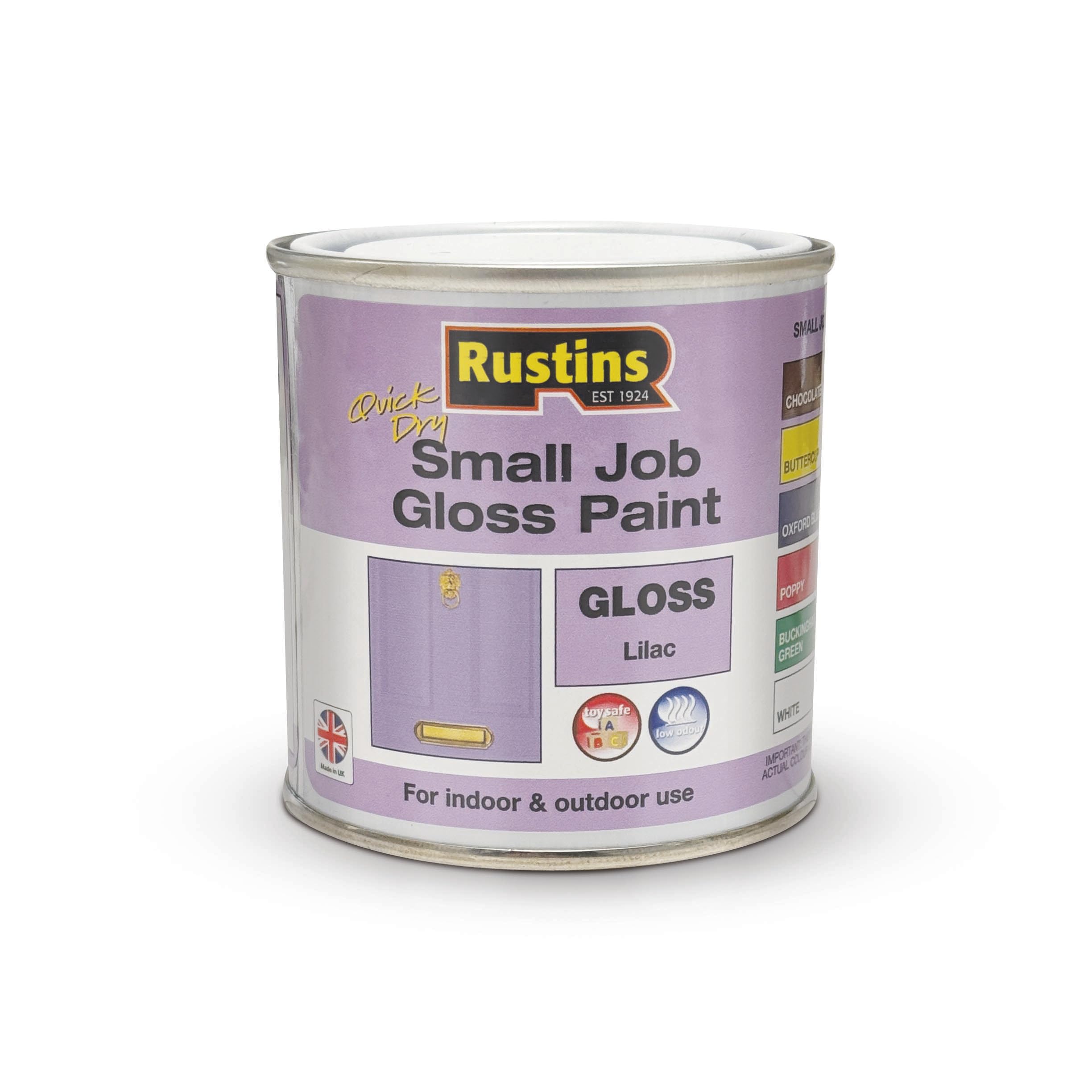 RUSTINS Small Job Gloss Paint Lilac 250ml