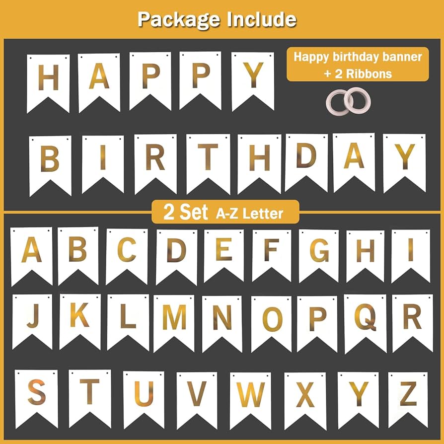 Amazon.com: Uorbmaio White Happy Birthday Bunting With Name Banner: Custom DIY Birthday Banner With 2 Set 26 Letters : Toys & Games amazon-com-uorbmaio-white-happy-birthday-bunting-with-name-banner-custom-diy-birthday-banner-with-2-set-26-letters-toys-games