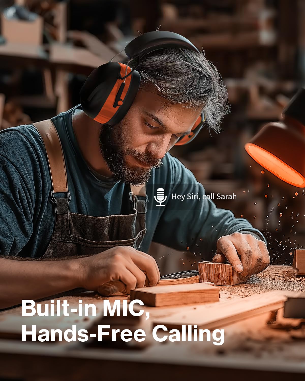 Qozybuds Almohadillas de gel, auriculares con protección auditiva Bluetooth 5.4 con batería de 1200 mAh, tiempo de trabajo de 120 horas, SNR de 30 dB, botones más grandes para un fácil funcionamiento