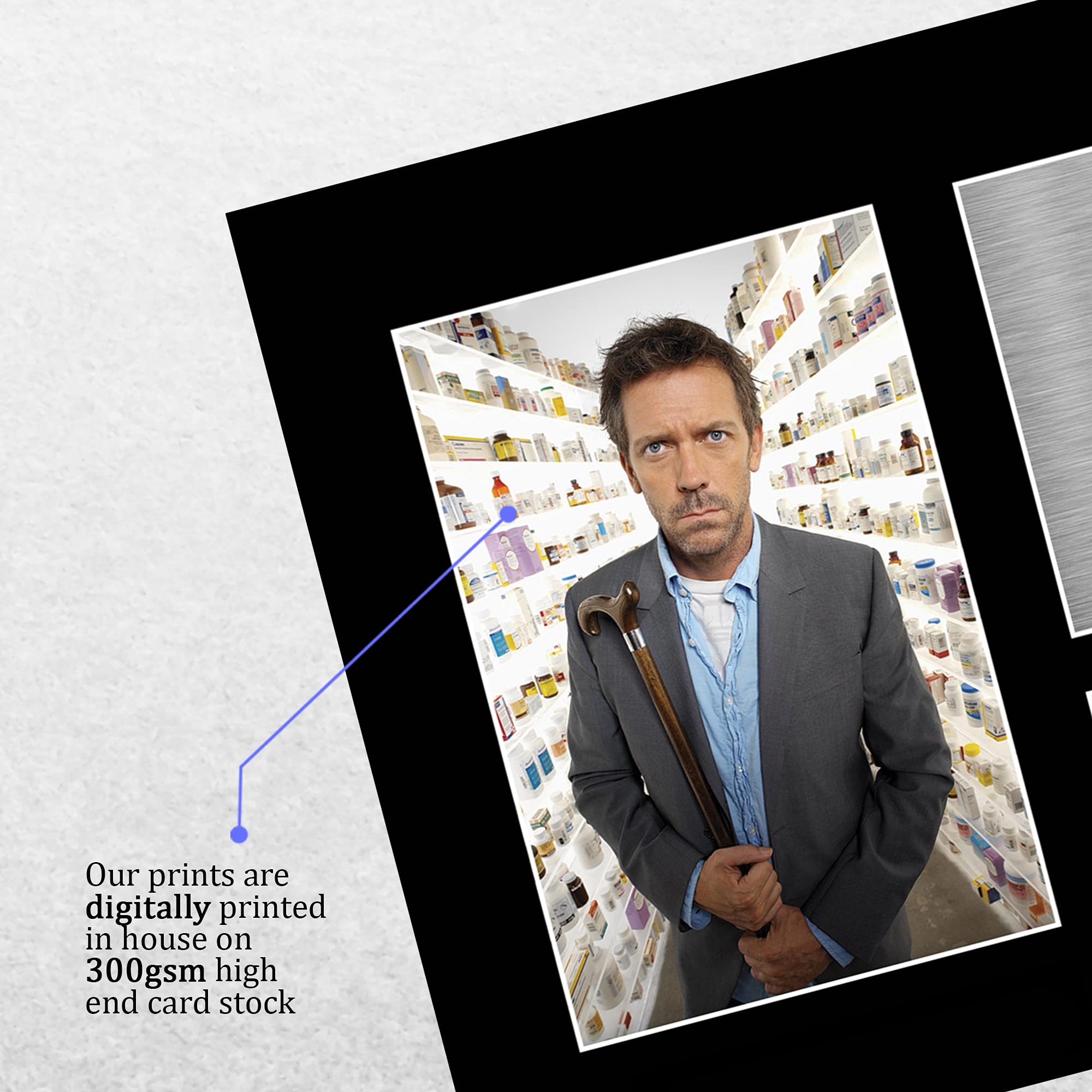 HWC Trading A4 Hugh Laurie Dr House Prezenty Drukowane Podpisane Zdjęcie Z Autografem Dla Fanów Programów Telewizyjnych