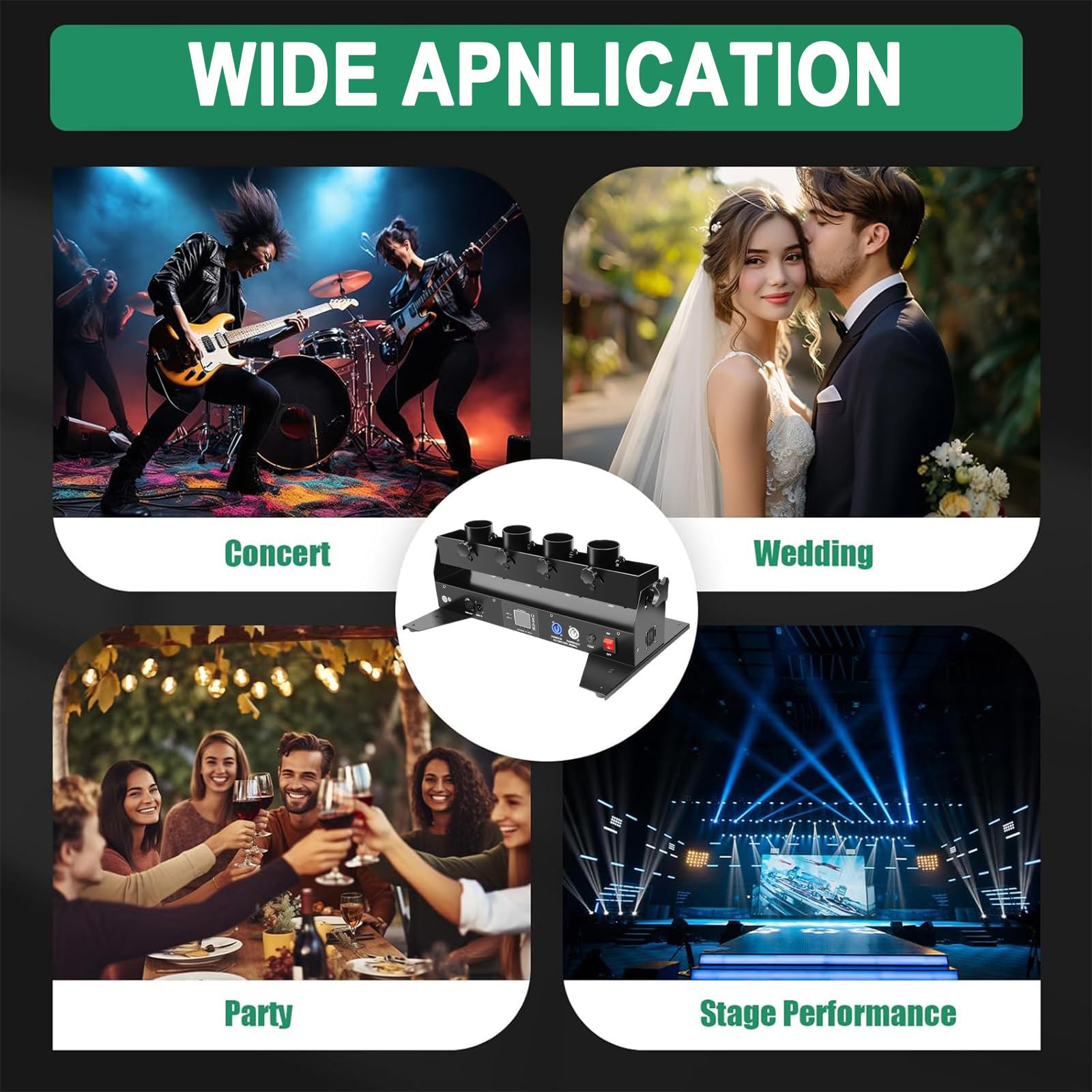 Lanzador eléctrico de confeti con mando a distancia para bodas y espectáculos de escenario