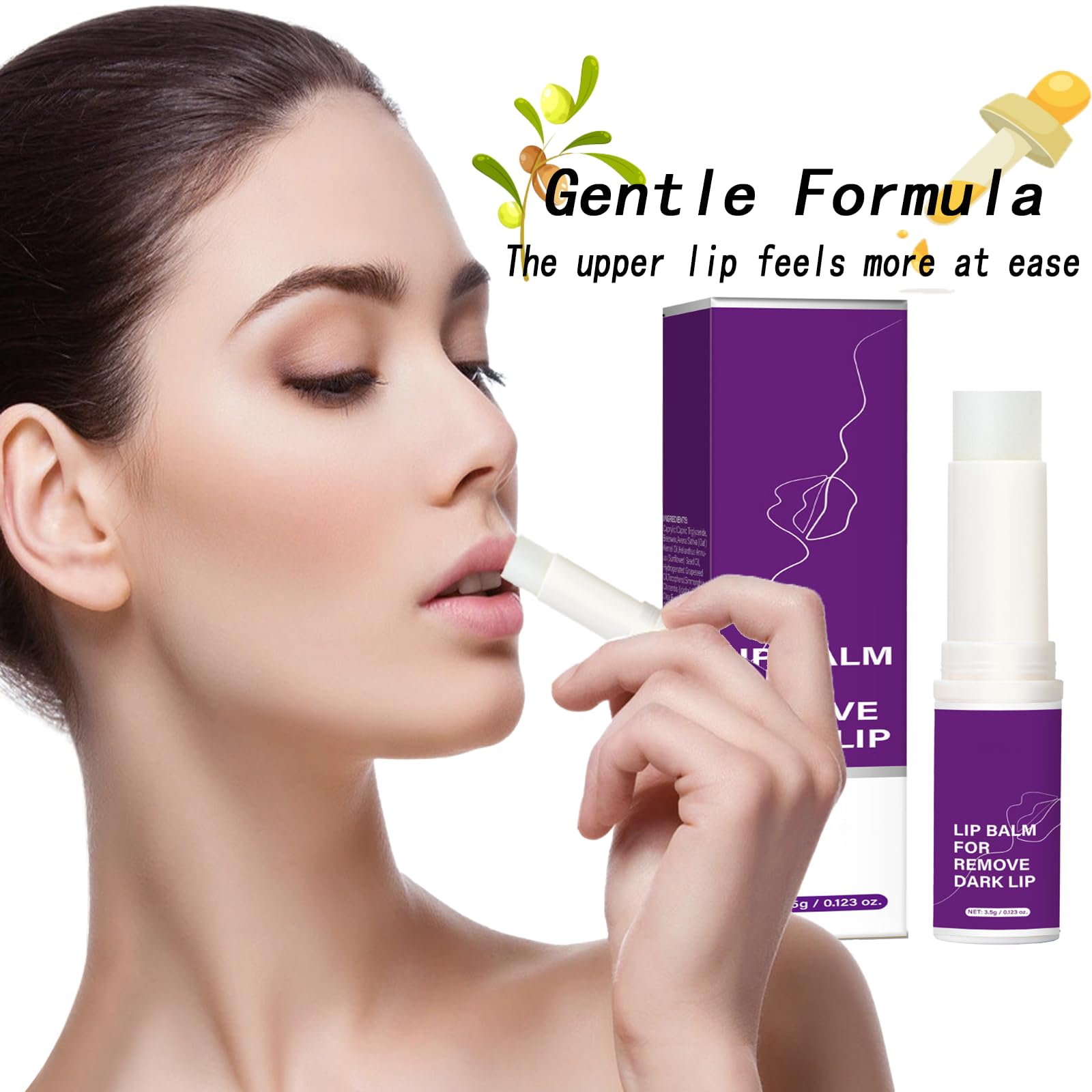 2PC Lip Lightening for Dark Lips, Deep Moisturization Lip Balm,Natural Ingredients Lip Balm for Dry Cracked Lips,Long Lasting Smooth Lip Repair,Lip Salve for All Skin Types - Image 2