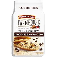 Vista 1 de Pepperidge Farm Farmhouse - Galletas finas y crujientes con chispas de chocolate oscuro, bolsa de 6.9 onzas (14 galletas)