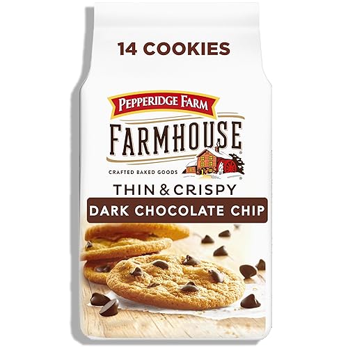 Pepperidge Farm Farmhouse - Galletas finas y crujientes con chispas de chocolate oscuro, bolsa de 6.9 onzas (14 galletas)