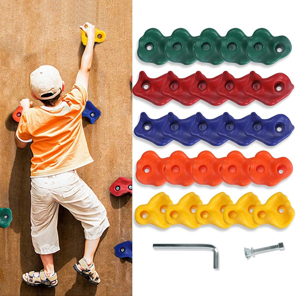 Buy Buchi 25pcs Rock Climbing Holds for Kids and Adult, MultiColored