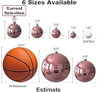 Vista 310 de Bolas de Navidad grandes de bronce de 3.2 pulgadas, adornos de decoración de árbol de Navidad, bolas colgantes inastillables para cumpleaños