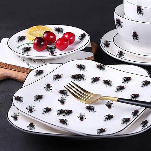 Miniatura 4 de BEINME Moscas falsas, manualidades de Halloween, bromas, moscas de plástico para poner en caca falsa, risas reales, regalo perfecto (XS-negro), 0.6