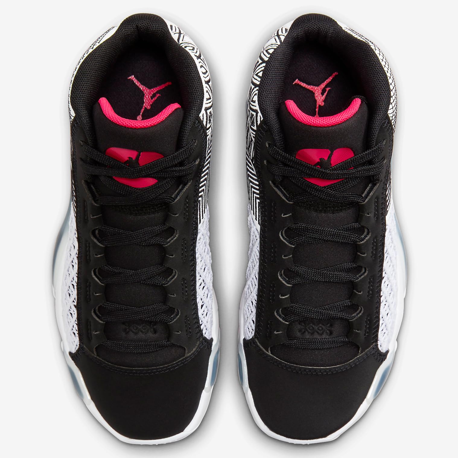 NIKE Air Jordan XXXVIII Big Kids' Shoes (DZ3499-101, White/Black/Siren Red) Size 5.5