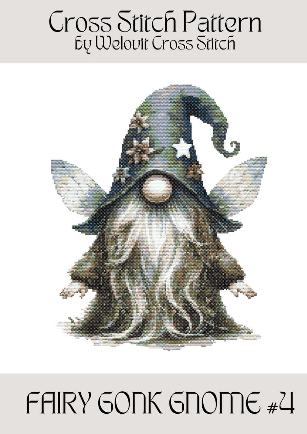 FAIRY GONK GNOME #4 Cross Stitch Pattern: A beautiful cross stitch pattern for your next project! (Welovit Cross Stitch Patterns)