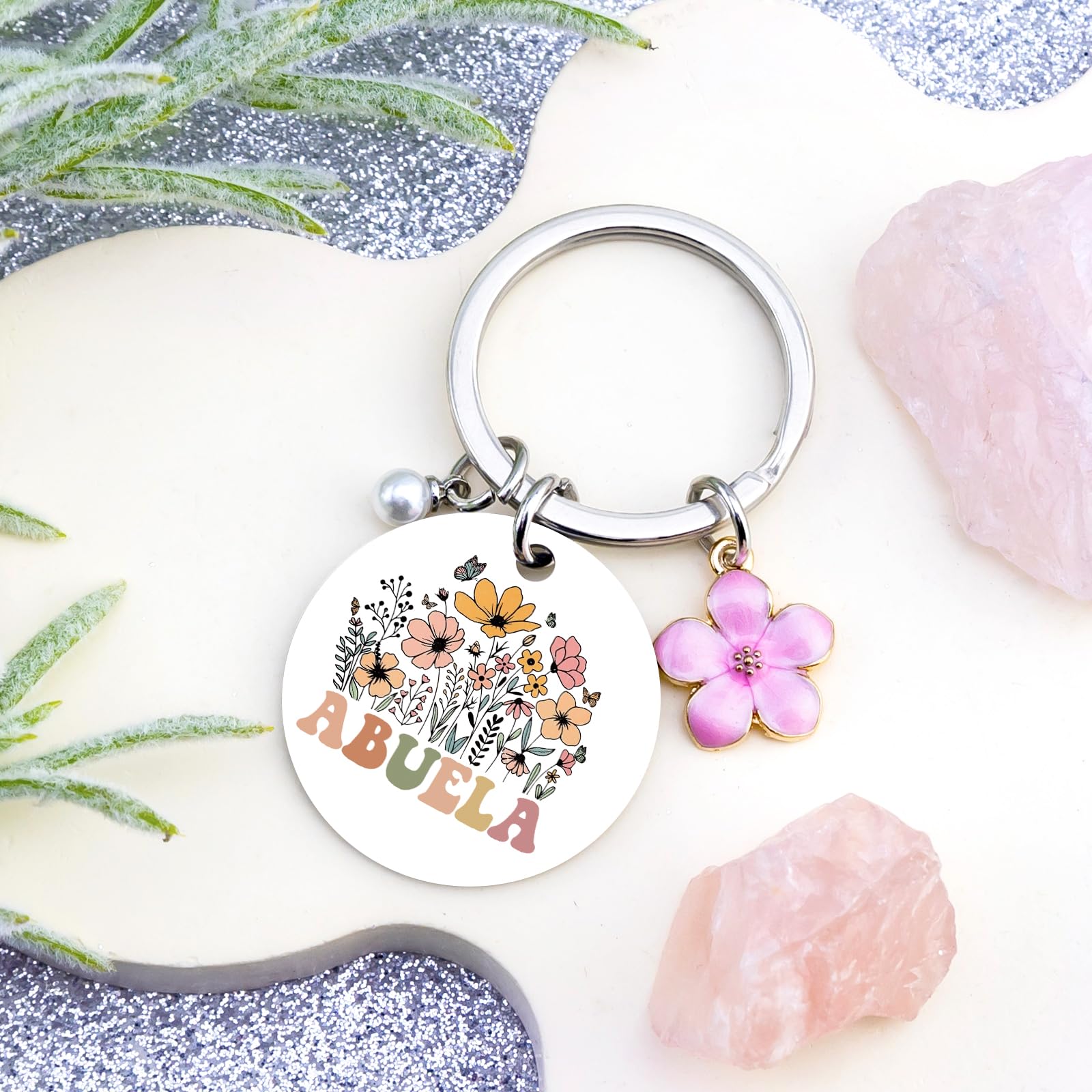 Abuela Gifts for Grandma Keychain Abuelos Birthday Gifts for Women Best Abuelita Mother's Day Christmas Gift for Abuela