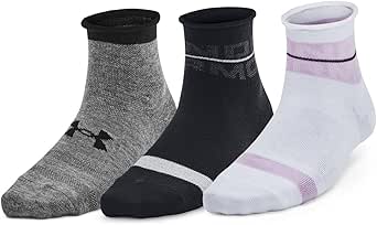 UNDER ARMOUR(アンダーアーマー) スポーツソックスUAエッセンシャル ノベルティ クオーター ソックス (3足セット) トレーニングレディース