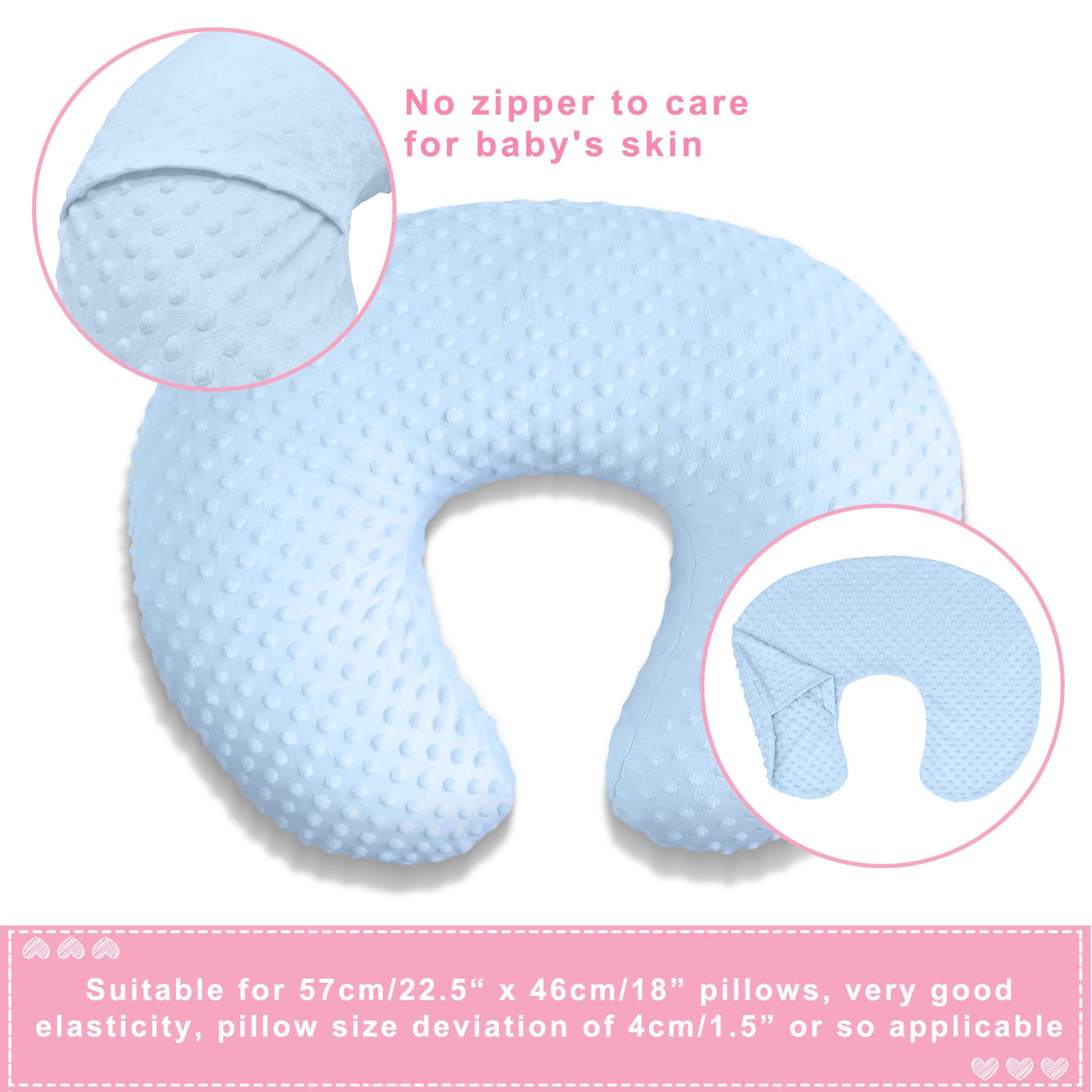 Guerity Nursing Pillow Cover for Breastfeeding Baby Feeding Pillowcase, Infant Feeding Support Pillow Cover - Image 2