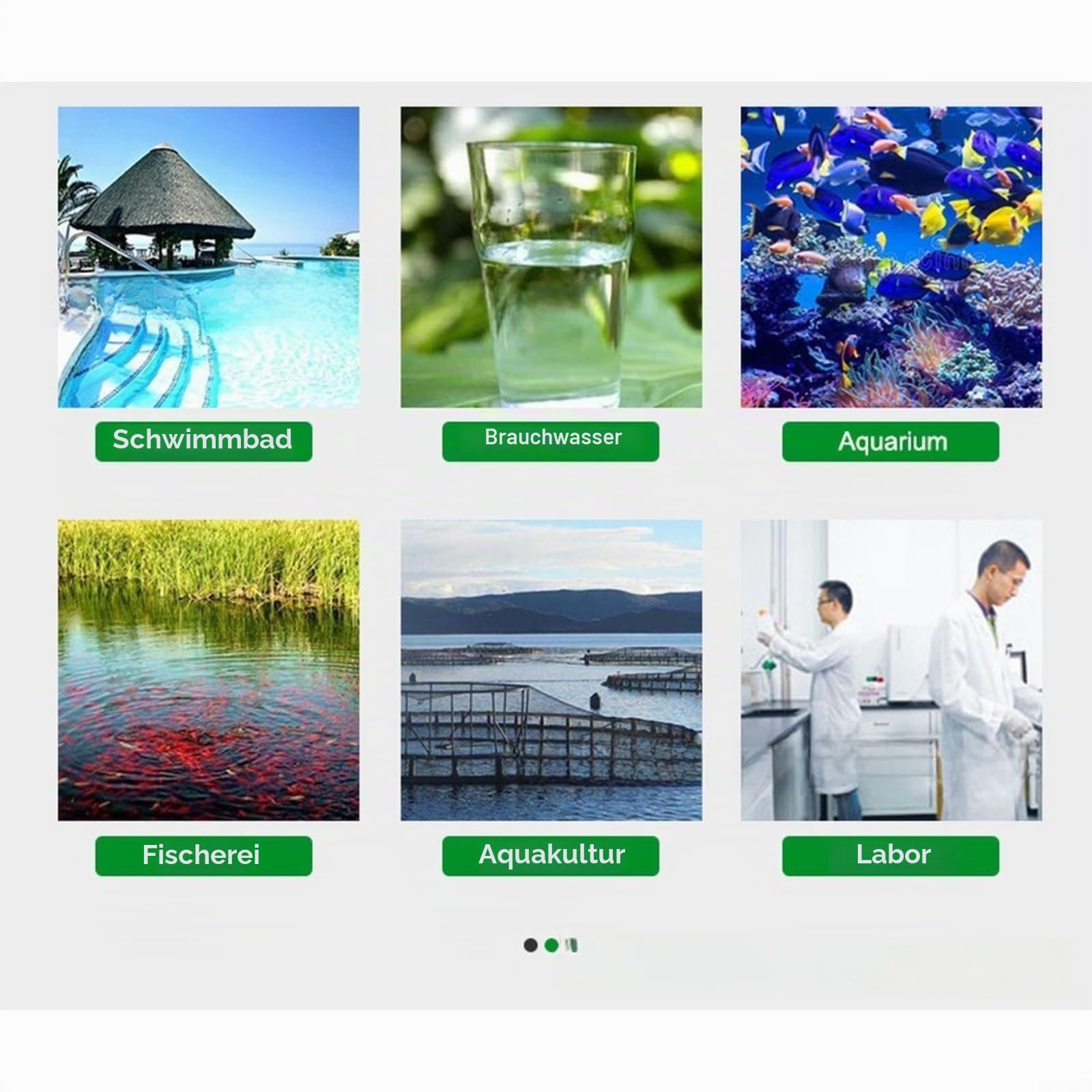 Für Tuya 9-in-1 Wasseranalysegerät, Drahtloser pH/Salz/ORP Tester, 0.00-14.00 pH, Smart App Steuerung, für Pool und Aquarium, Blau