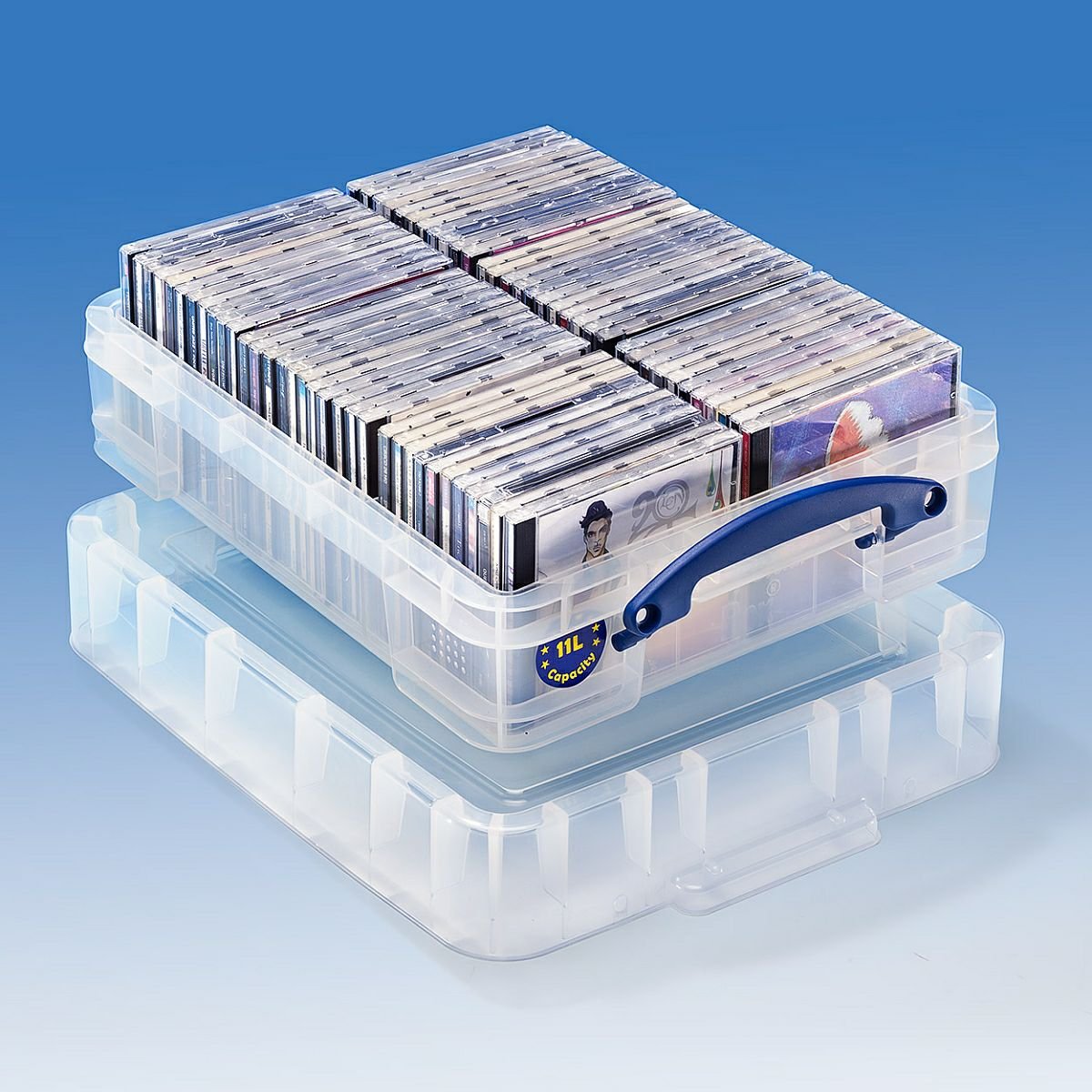 Really Useful Box 3 x 11 Liter XL - 456 x 356 x 148 mm - transparent