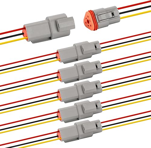 Miniatura 10 de Kit de conectores DT Deutsch de 482 piezas con conectores eléctricos automotrices impermeables de 2, 3, 4, 6, 8, 12 pines, incluye herramienta de