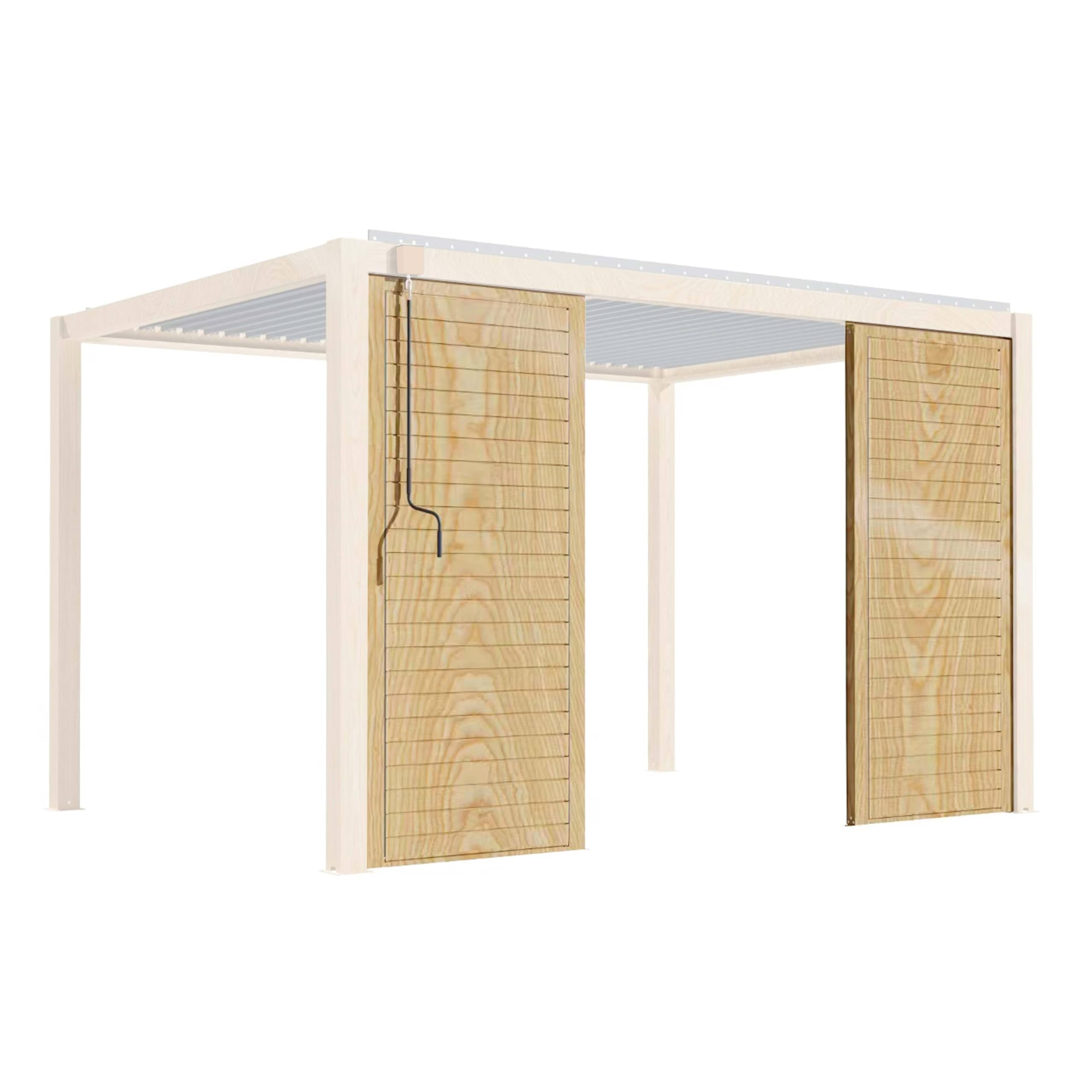 Claustra bois pour pergola bioclimatique corato et sapri (2,39 x 1 m)