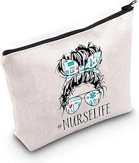 TOBGB Nurse Gift Nurse Appreciation Makeup Bag Nursing Student Gift Nursing School Graduation Gift Nurse Assistant Gift (Nurselife Bag ca)
